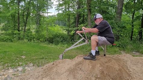 senior adult sandbox digger